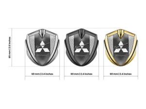 Mitsubishi Emblem Metall Abzeichen Minimaler Look Universell